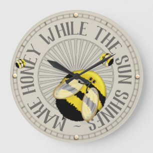 Grande Horloge Ronde Faites l'apiculture de miel