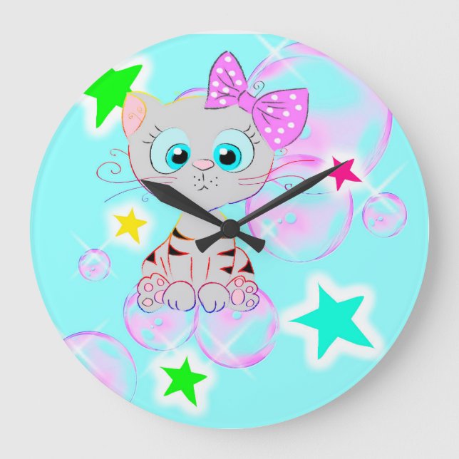 Grande Horloge Ronde Fan Kitten (Recto)