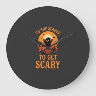 Grande Horloge Ronde Fantôme d'Halloween pour rendre la saison effrayan
