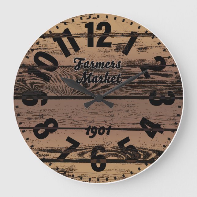 Grande Horloge Ronde Farmers Market Antique Large Clock (Recto)