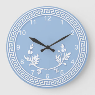 Grande Horloge Ronde Faux jasperware