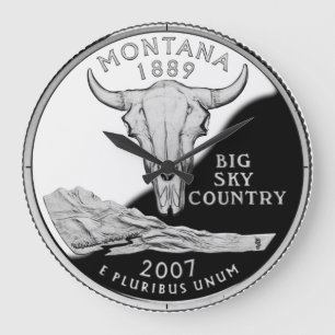 Grande Horloge Ronde Faux Montana State