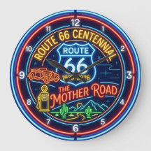 Faux Néon Mother Road Route 66 Centenaire