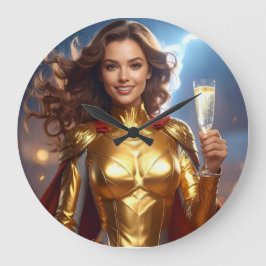 Grande Horloge Ronde Félicitations pour Anniversaire ou Anniversaire