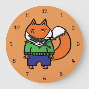 Grande Horloge Ronde Felix le renard