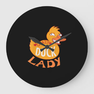 Grande Horloge Ronde Femme Duck Lady Duck Duckkké Et Duckky