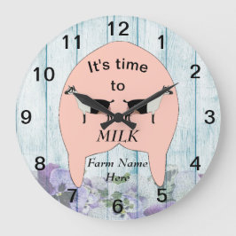 Grande Horloge Ronde Ferme de chèvre laitière alpine Udder