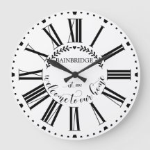 Ferme Style Laurel Monogramme Nom Custom La