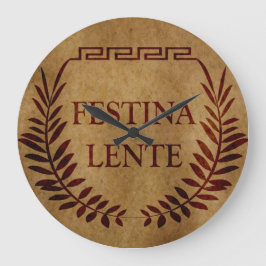 Grande Horloge Ronde Festina lente
