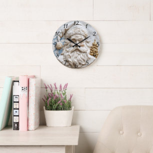 Grande Horloge Ronde Fête du Père Noël