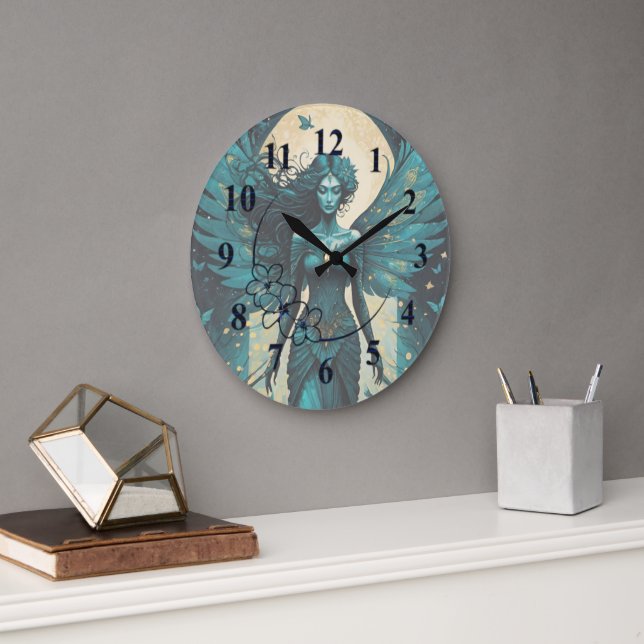 Grande Horloge Ronde Feu mystique de la lune (Bureau)