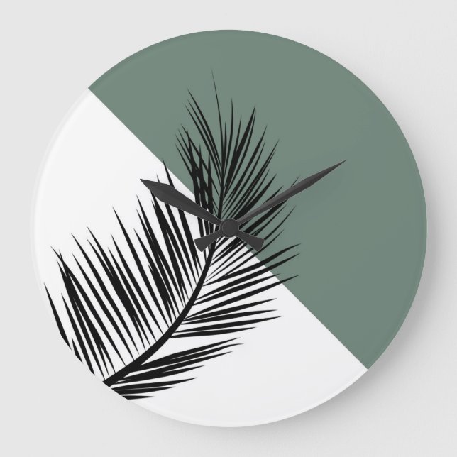 Grande Horloge Ronde Feuille de palme (Recto)