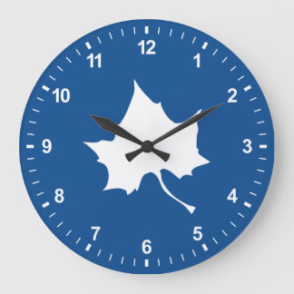 Grande Horloge Ronde Feuille d'état Indiana