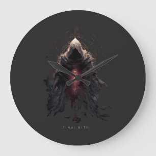 Grande Horloge Ronde Figure occulte Art sombre