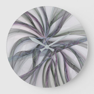 Grande Horloge Ronde Filigree Motions Moderne Abstrait Fractal Balançan
