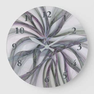 Grande Horloge Ronde Filigree Motions Moderne Abstrait Fractale Balança