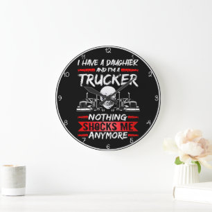 Grande Horloge Ronde Fille Camionnette : Rien Ne Me Choque Plus