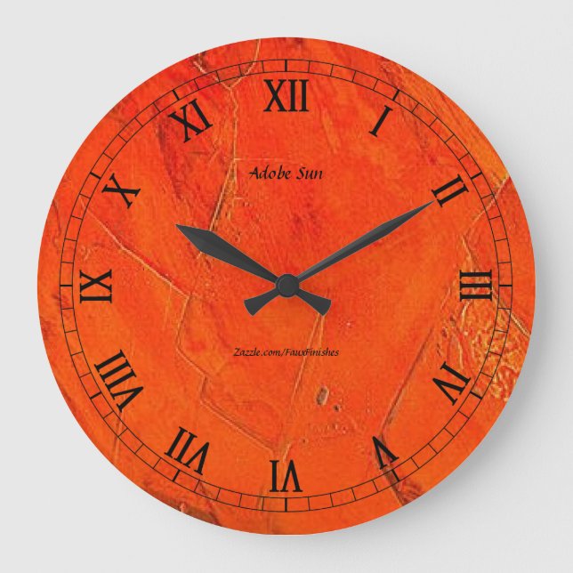 Grande Horloge Ronde Fin d'Adobe Sun Faux (Recto)