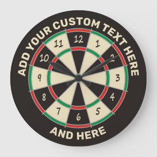 Grande Horloge Ronde Fives Dart Board