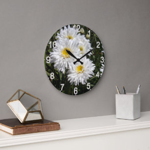 Grande Horloge Ronde Flacons Blanches,