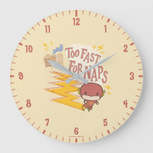Grande Horloge Ronde Flash Chibi Trop Rapide Pour Les Naps