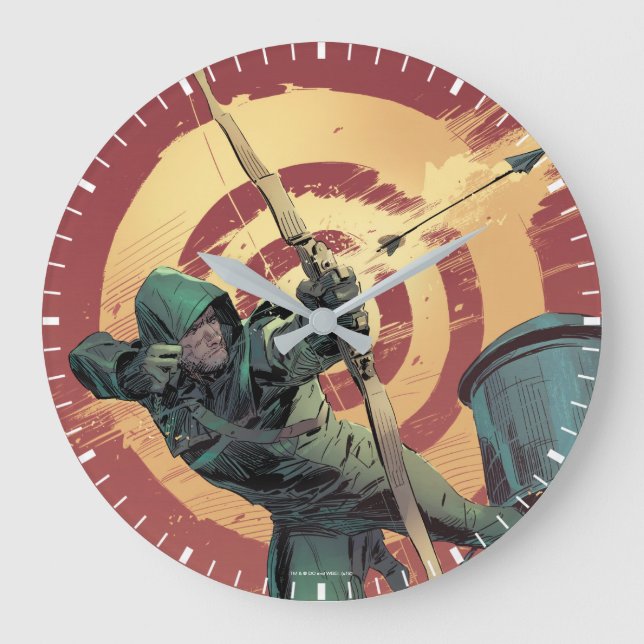 Grande Horloge Ronde Flèche | Flèche verte Du Toit (Recto)
