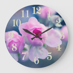 Grande Horloge Ronde Fleur