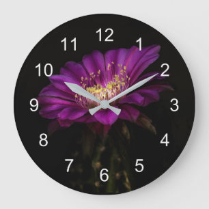 Grande Horloge Ronde Fleur de gâteau plat spectaculaire