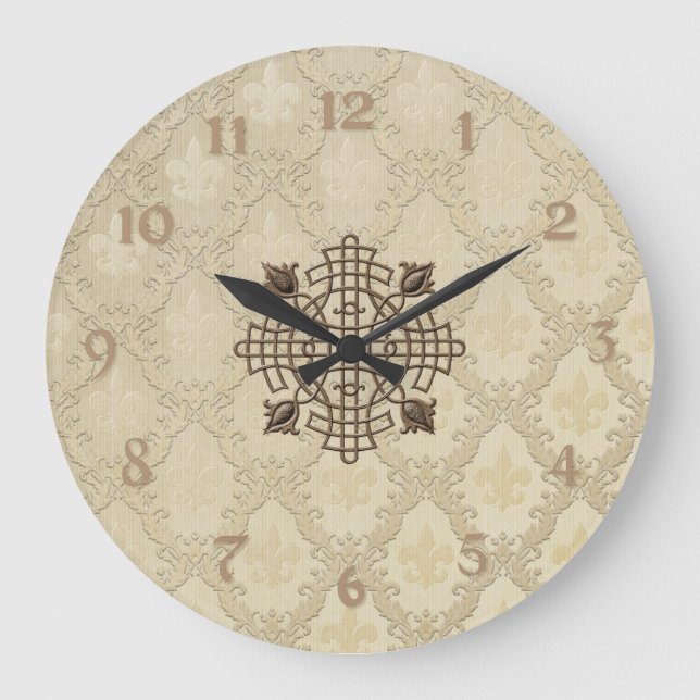 Grande Horloge Ronde Fleur De Lis (Recto)