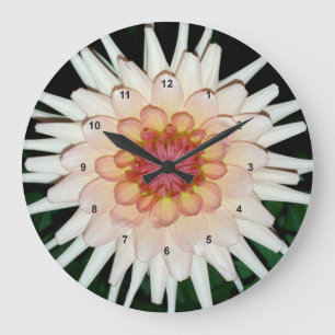 Grande Horloge Ronde fleur une nuit cool