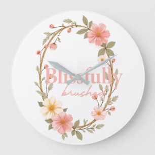 Grande Horloge Ronde Fleurs de mellow