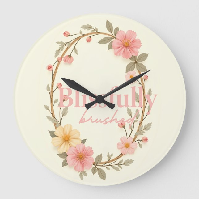 Grande Horloge Ronde Fleurs de mellow (Recto)
