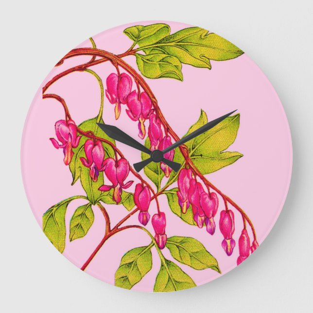 Grande Horloge Ronde fleurs du coeur saignant (Recto)