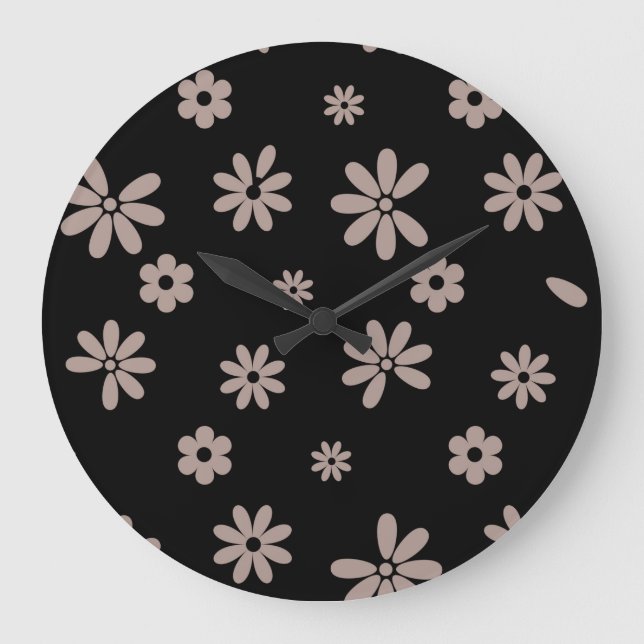 Grande Horloge Ronde Fleurs et pétales 14 (Recto)