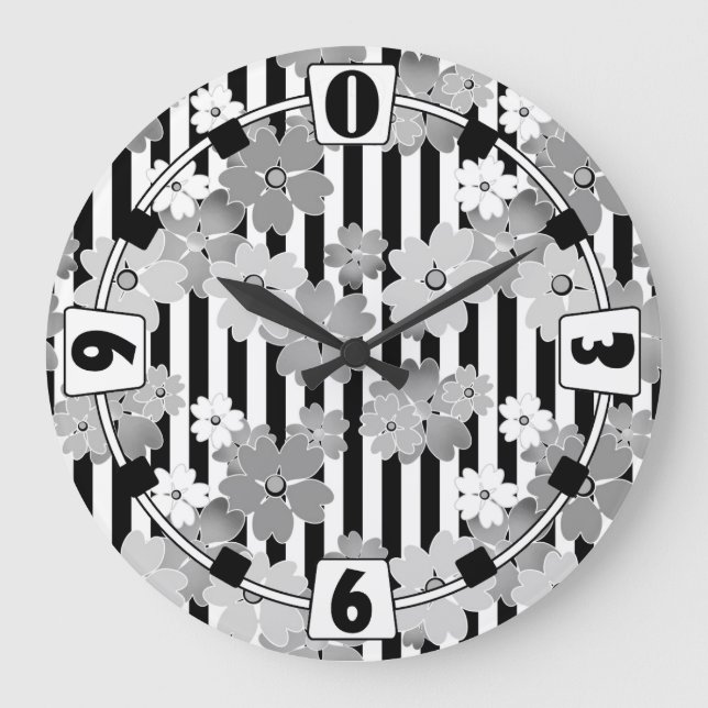 Grande Horloge Ronde Floral (Recto)