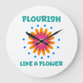 Grande Horloge Ronde Florece como una flor