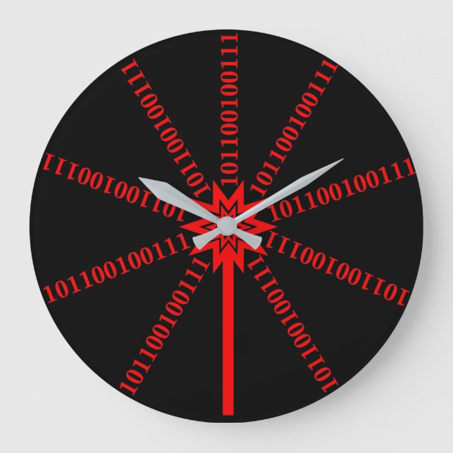 Grande Horloge Ronde Flux de données Fibre Optique (Recto)