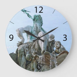 Grande Horloge Ronde Fontaine de Neptune à Berlin