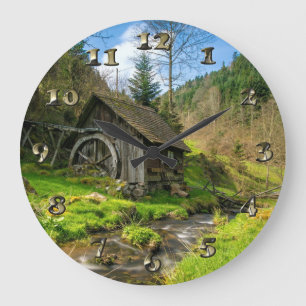 Grande Horloge Ronde Forêt-Noire Grist Mill Allemagne
