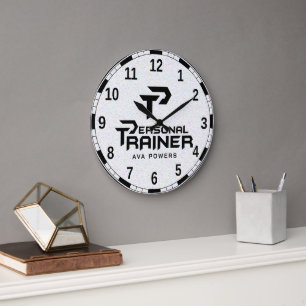Grande Horloge Ronde Formateur personnel personnalisé
