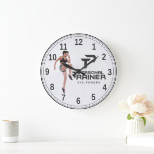 Grande Horloge Ronde Formateur personnel personnalisé