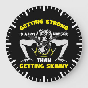 Grande Horloge Ronde Forte contre maigre - Motivation de l'entraînement