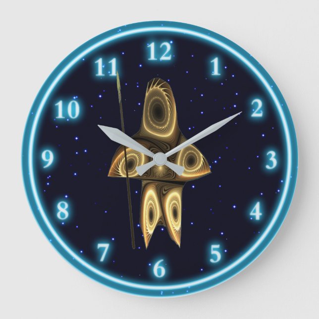 Grande Horloge Ronde Fractal Inuit Hunter (Recto)