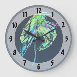 Grande Horloge Ronde Fractal - Méduse