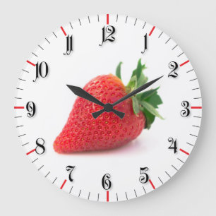 Grande Horloge Ronde Fraise