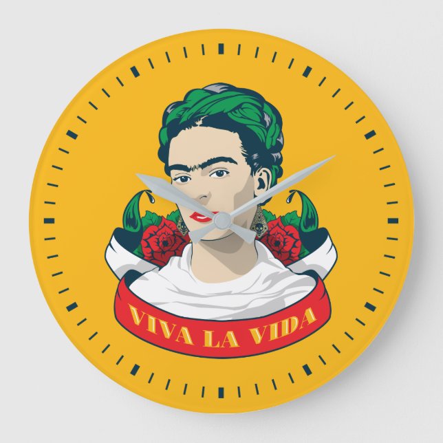 Grande Horloge Ronde Frida Kahlo| Viva la Vida (Recto)