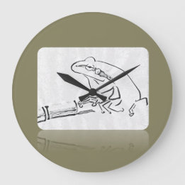 Grande Horloge Ronde Frog Clock