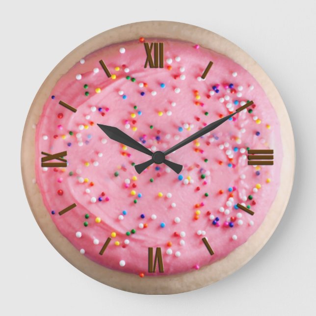 Grande Horloge Ronde Frosted Sugar Cookie (Recto)