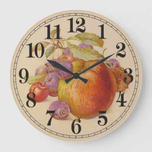 Grande Horloge Ronde Fruit et vie morte