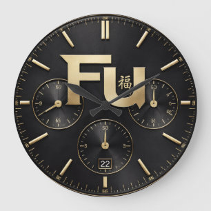 Grande Horloge Ronde Fu Chance et Bonheur 0046305